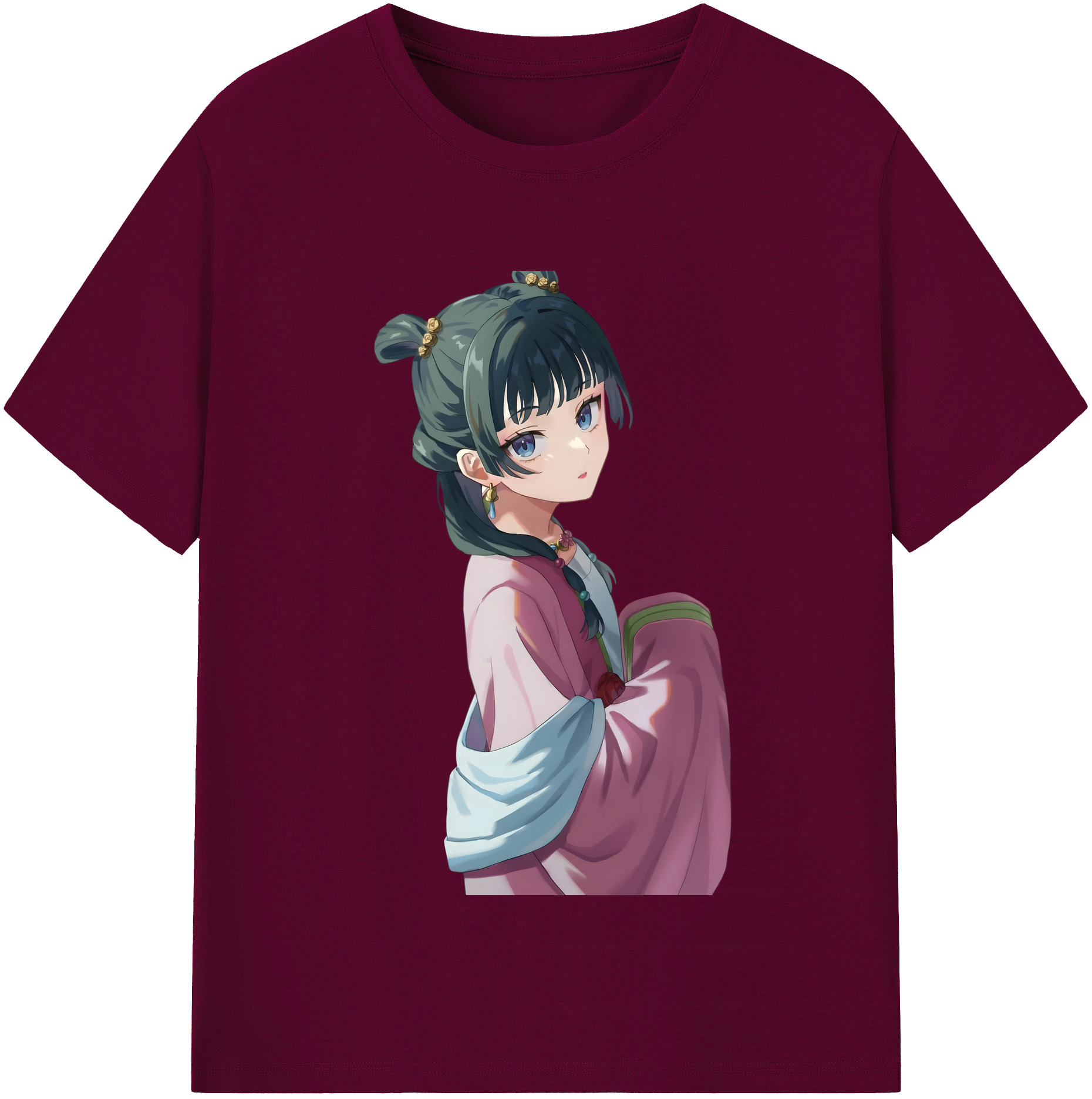 （画像用） 薬屋のひとりごと The Apothecary Diaries レディースカジュアルプリントTシャツ（綿100％）